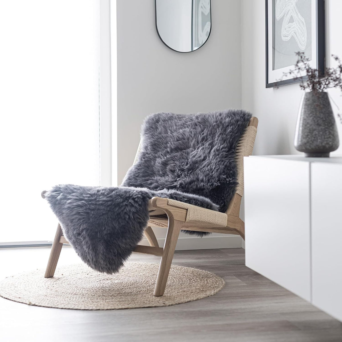 Pelle d'agnello Merino doppia a pelo lungo 170x60 cm – Nordic Sheep