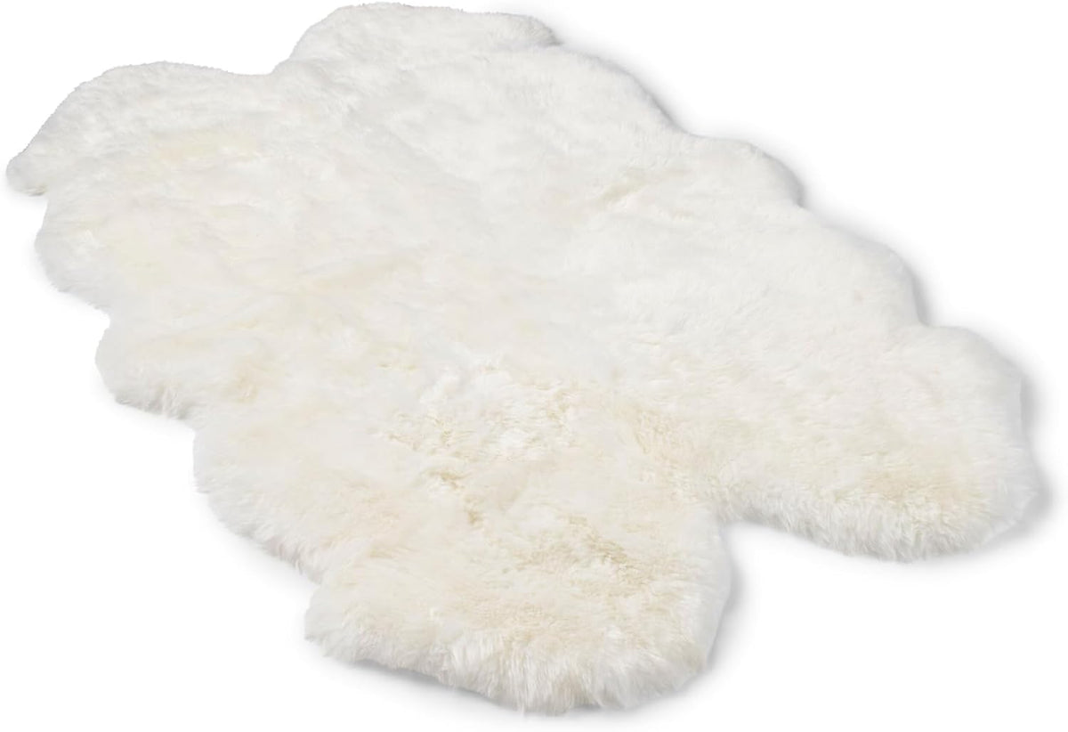 Tappeto in pelle di pecora Merino – bianco