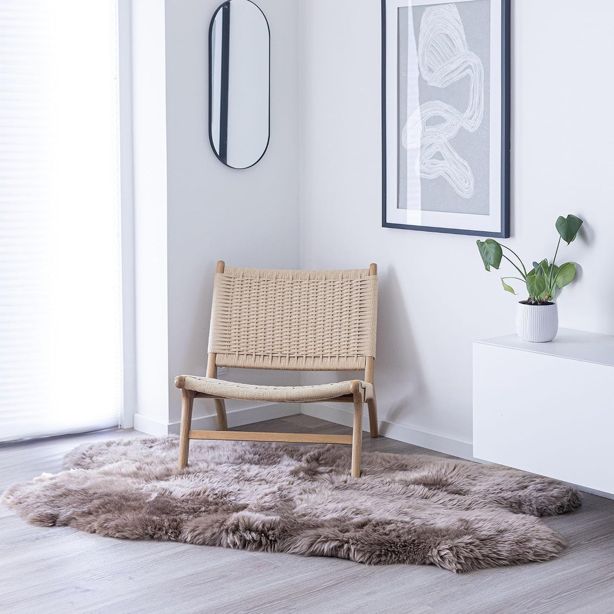 Tappeto in pelle di pecora Merino – immagine 2