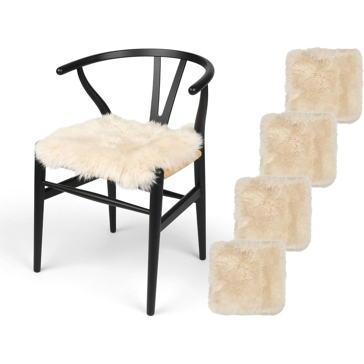 Cuscino per sedia – set da 4 – beige