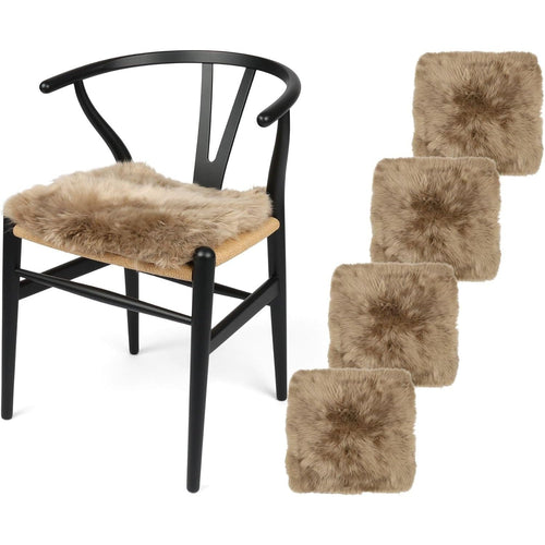 Cuscino per sedia – set da 4 – marrone chiaro