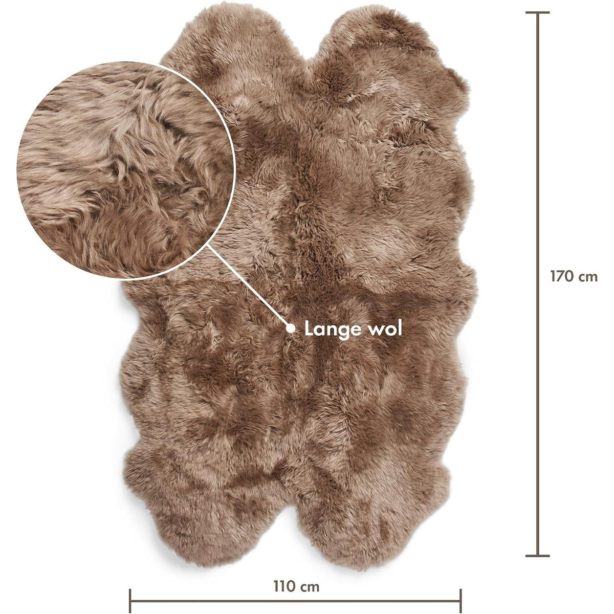 Tappeto in pelle di pecora Merino – immagine 3